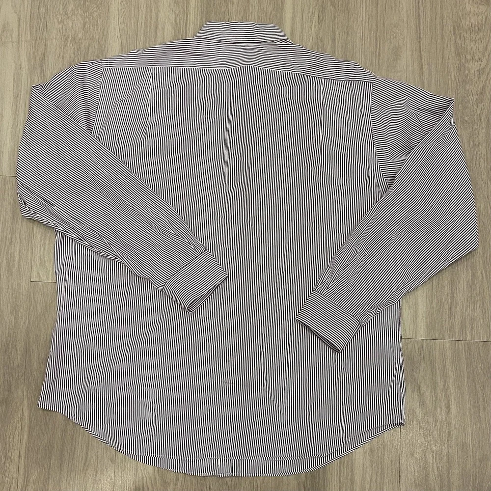 Ralph Lauren Polo Shirt Adult 2XL XXL Purple Button Up Long Sleeve Curham Men 18